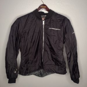 Field Sheer Women's Motorcycle Jacket Coat 8 Black Zip Up A4